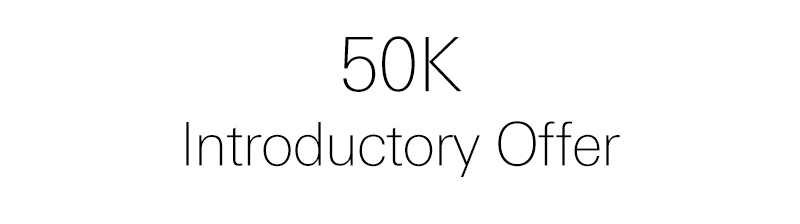 50K introductory offer